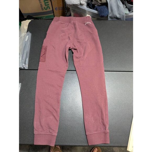 Columbia Burgundy Joggers Fleece Lined with Pockets Women's Medium - Picture 4 of 7